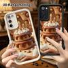 Phone Case: 2D Flat Design Suitable for Samsung Galaxy A34 A35 M05 M06 S20 S22 S21 FE Plus 5G Protective Case, Chocolate Cake, Perfect Christmas and H