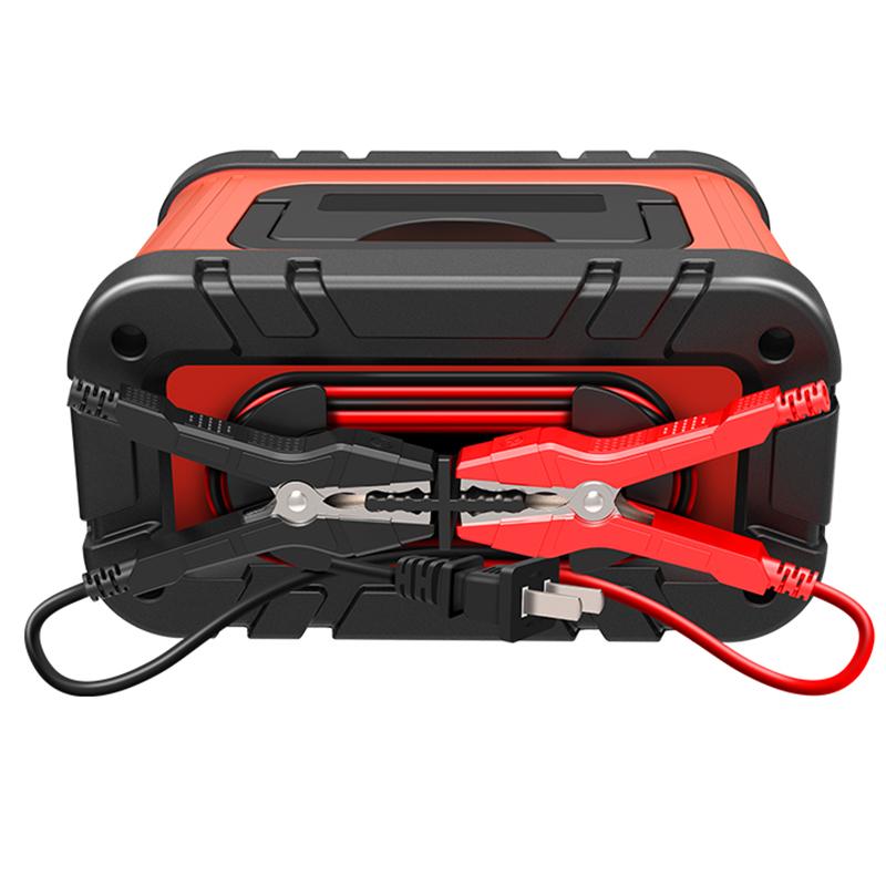 7-Segment 10A/5A/6A Car Motorcycle Charger 12V/24V Smart Charger Lithium AGM GEL Lead-Acid LiFePO4 Battery Charger for Car