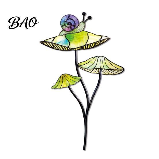 Colorful Yard Stakes Planter Insert Stake, Double-Sided, Flower Pot Decor Metal Garden Decorative Insect Animal Stake for Plant Pots Bed Decoration