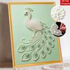 Pearl Art Painting Kit for Adults and Beginners Peacock Sparkling Painting Craft Home Wall Decor Handmade Gifts