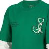 Jordan T-Shirt Air Fake Two-Piece Round Neck Long Sleeve Kids tops Light-Green IF3738-302