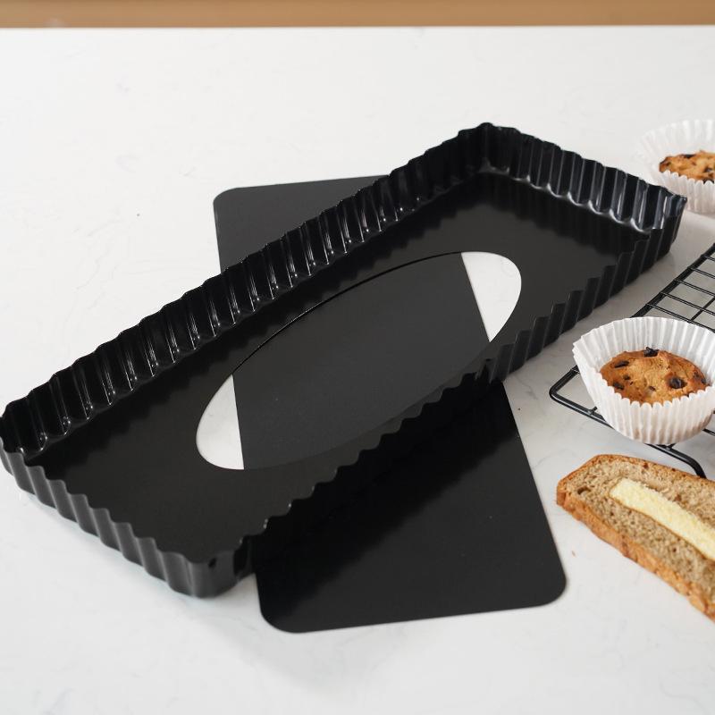 Kuchen Tart Rechteckige Quiche Antihaftform mit herausnehmbarem Boden