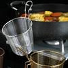 Mesh Strainer Stainless Steel Basket Spaghetti Strainer Spoon Noodle Strainer for Noodles Frying Pasta Camping Dumplings