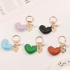 Cute Heart Keychain Phone Bag Backpack Charm Accessory Car Keychain Creative Schoolbag Pendant