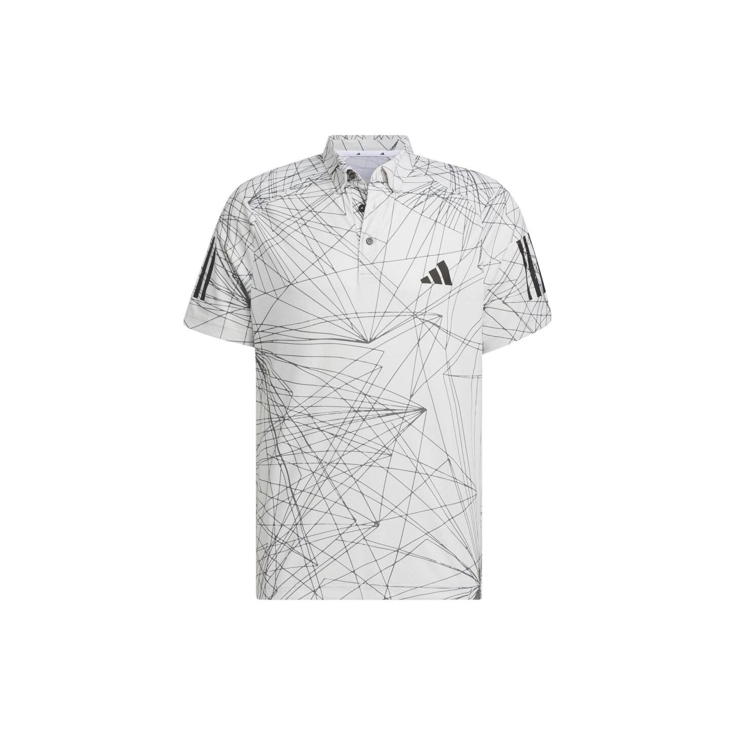 

Adidas Полосатый принт Гольф Поло Рубашки мужские Поло Серый IN6599 M