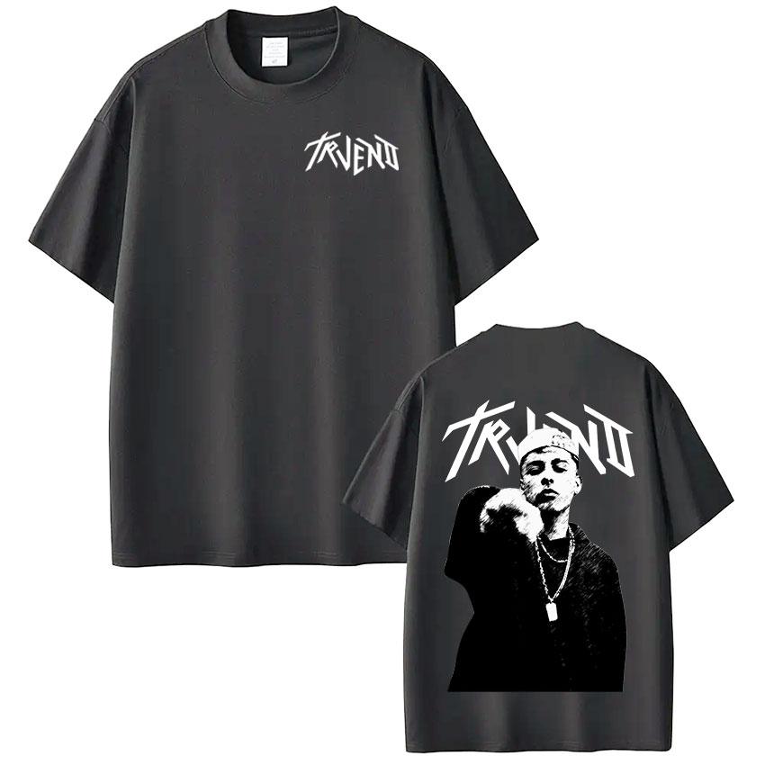 2026 SpringSummer Rap Artist Trueno Album Tour Mens Womens Fashion HipHop ShortSleeved TShirts L