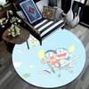 Doraemon Round Area Rug,Carpet Rug for Living Room Bedroom Sofa Playroom Decor,Non-slip Floor Mat