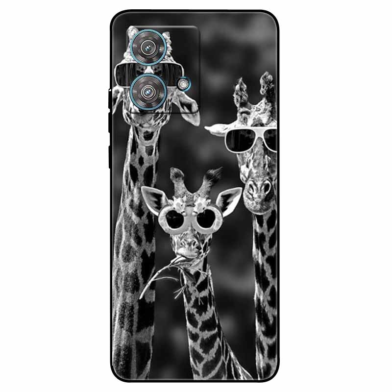 Skirta Moto G84 5G dėklas Silikoninis Minkštas Spausdintas Katės Drugelio Telefono Dangtelis Motorola MOTO G84 TPU Dangtelis MotoG84 G 84 Madingas Maišelis