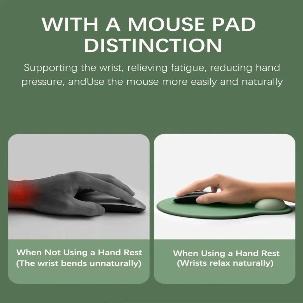 Soft Comfortable Wrist Rest Silicone Desktop Wrist Support Durable Ergonomic Mouse Pad  Office Use