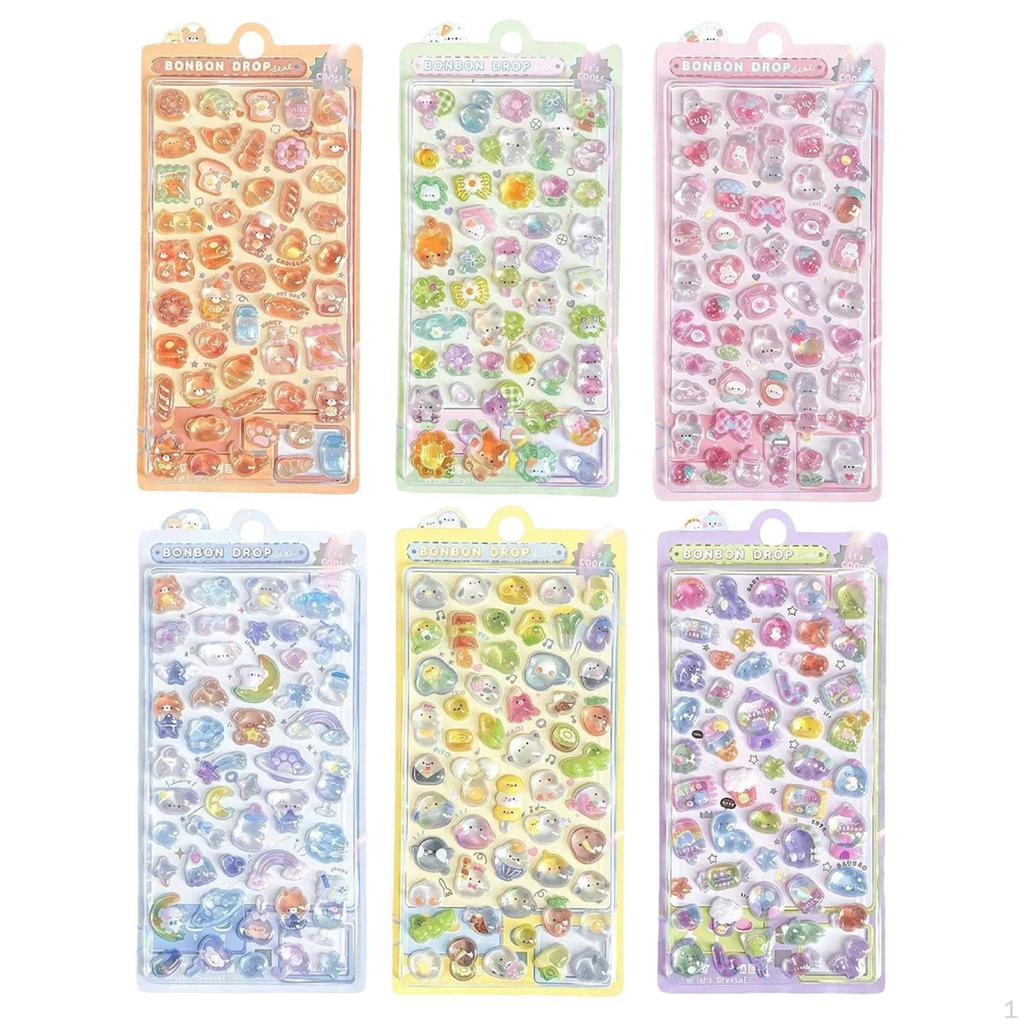 3D Cute Stickers Gift Decorations Kids Craft for Scrapbooks Box Planner