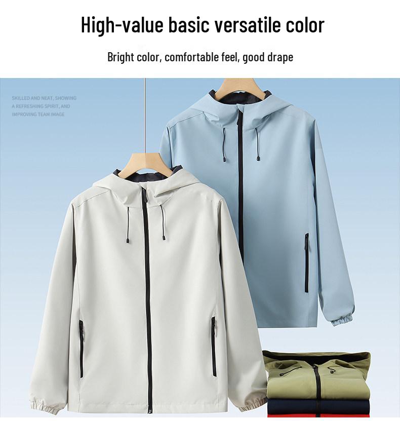 DJI Custom Logo Windjack - Bedrijfsteamkleding Outdoor Winddichte Jas voor Herfst/Winter