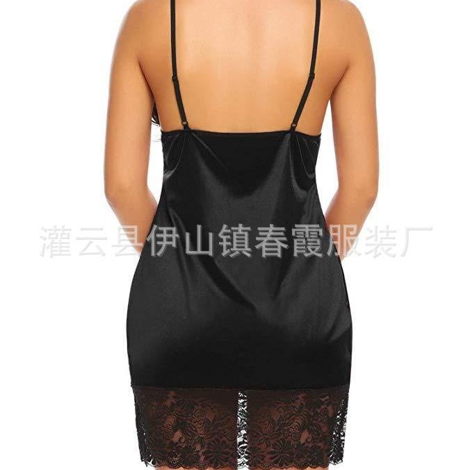 Sex lingerie, sexy suspender pajamas lace backless sexy pajamas