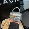 Small box bag Textured messenger bag Chain bag One shoulder shopping makeup women's bag Fashion