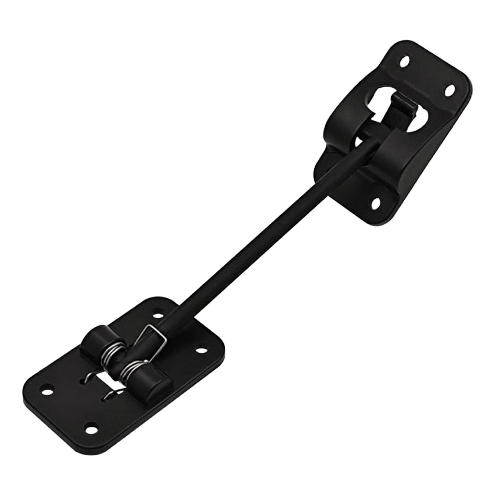 

RV Accessories Entry Door Holder Durable Plastic T Style Trailer Door Latch Hook for Camper Cargo Universal Use чорний