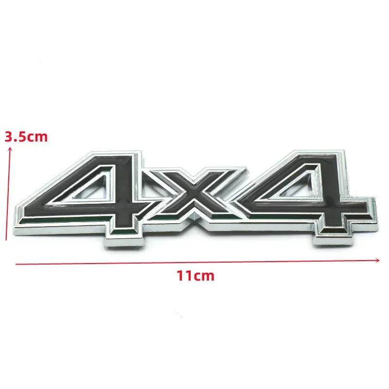 

3D Metal Black Silver Red Logo 4X4 Emblem Car Fender Badge Trunk Decal For Sticker Auto Accessories