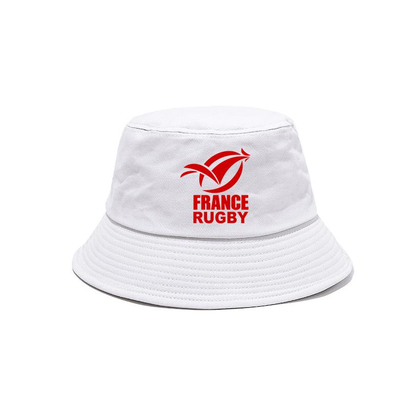 France Rugby Bucket Hat Cap Unisex Women Unisex Panama Cap Outdoor Summer Adjustable France Rugby Bob Caps MZ