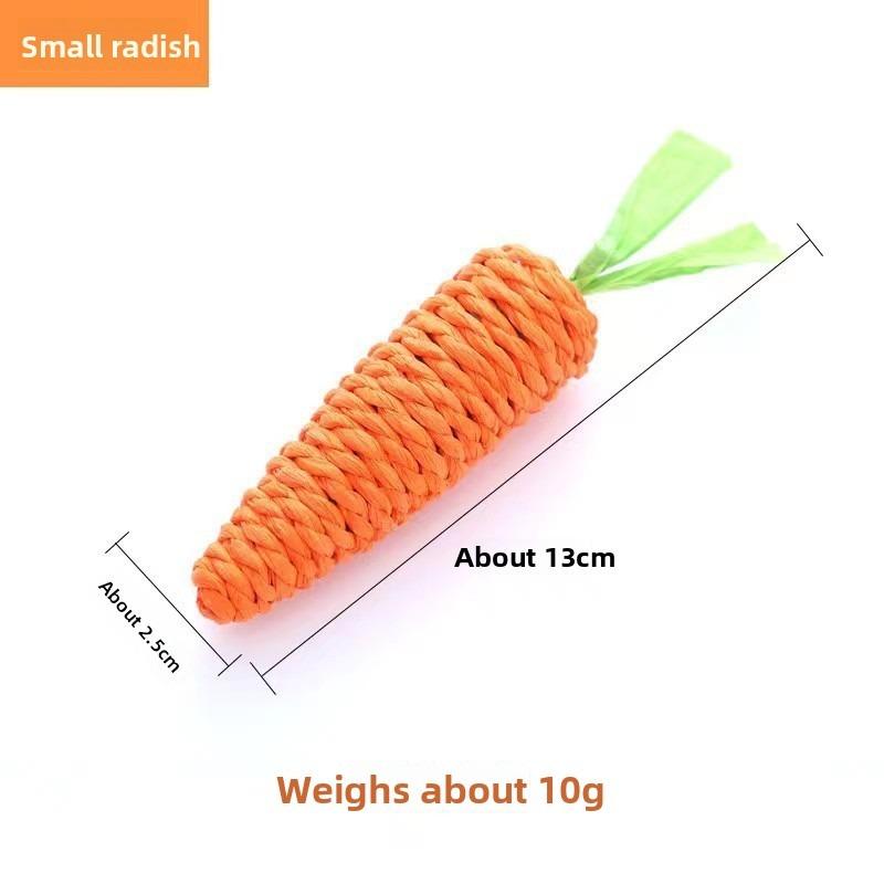 Pet Cat Toy, Hemp Rope, Carrot Cat Toy, Carrot Cat Toy, Hemp Rope, Self-entertaining Toy