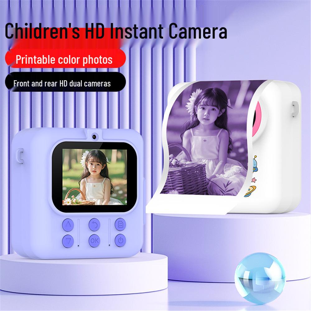M07 Kids HD Color Instant Print Cartoon Camera