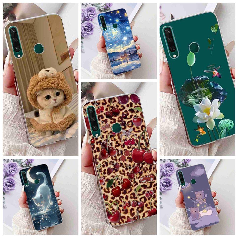 For Huawei Y6p Case Popular Painted Cover Soft Silicone Phone Case For Huawei Y 6p Y6p Y 7p Y7p Back Cover Bumper