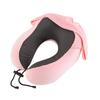 Memory Foam U-Shaped Neck Pillow with Hood - Portable Travel Pillow for Airplane and Outdoor Use