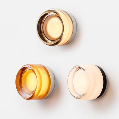 LED Lamp Amber Jelly Small Wall Sconces Bedside Room Decor Hotel Aisle Lighting Fixture