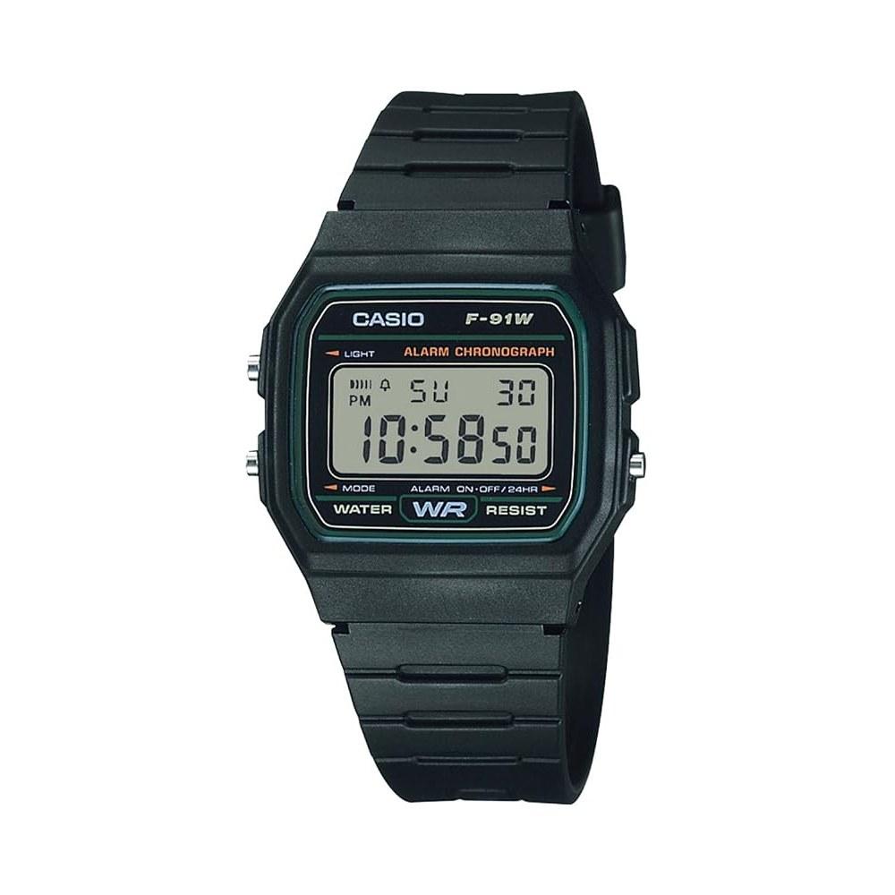 CASIO Collection Vīriešu pulkstenis F-91W-3JH Zaļš