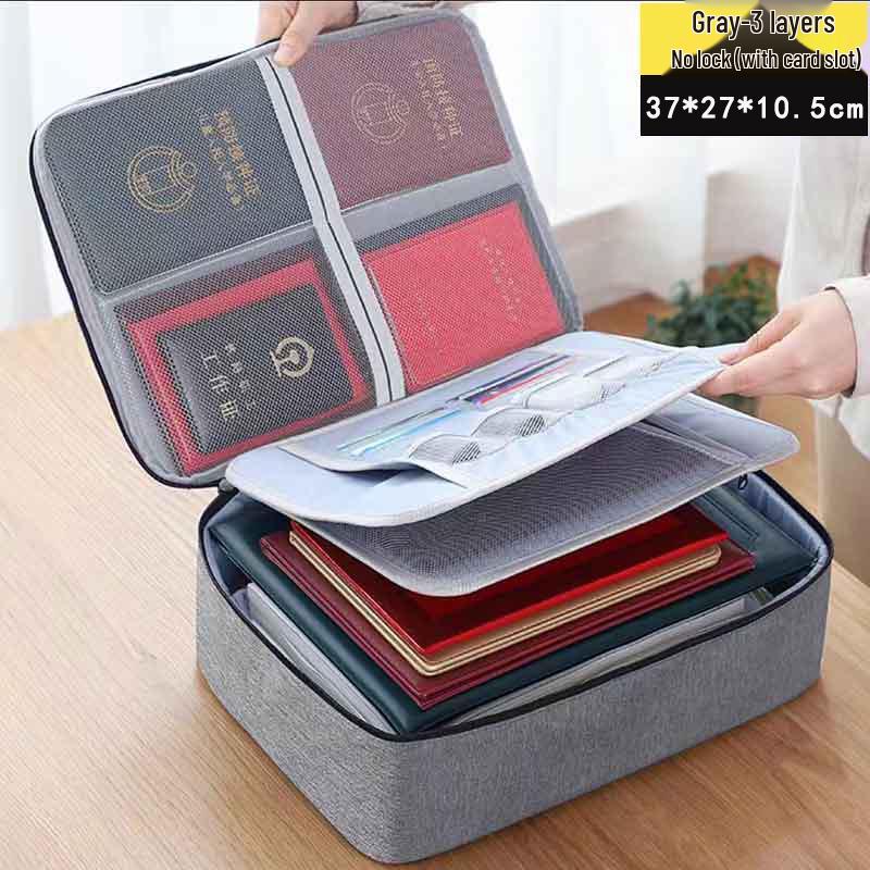 Бытовая многофункциональная сумка для документов и путешествий - Сумка большой вместимости с держателем для карт и органайзером для файлов 980₽