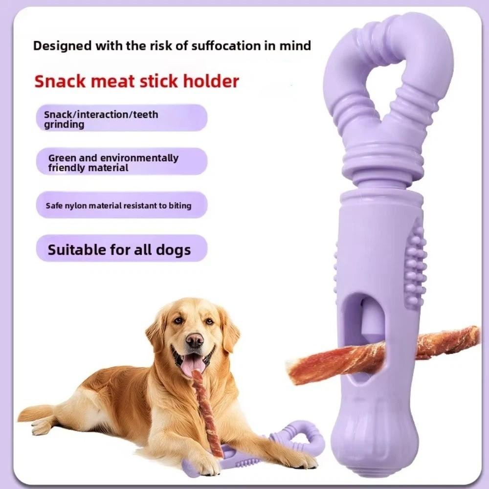 New Rotating Design Dogs Chew Stick Aviod Choking Easy to Clean Dogs Toys Soft Rotating Food Container All Breeds