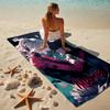 Custom Name Harley Quinn Stylish Digital Printing Beach Towel Quick‑Drying Absorbent Blanket for Beach Pool Gym Travel