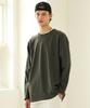 FP142 Double Cotton Plain Long Sleeve Tee Charcoal Jhlt1273