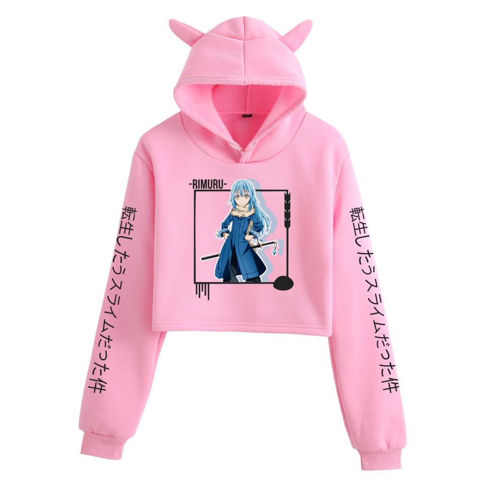 New Women's Cat Ear Hoodie: Reincarnated as a Slime Design