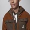 Jordan Fashionable Faux Shearling Hooded Jacket Kids Jackets Desert-Copper HQ7968-228