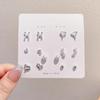 Women's High-End Plain Hoop Earrings: Light Luxury Ear Drops & Studs, Niche Design for Autumn/Winter.