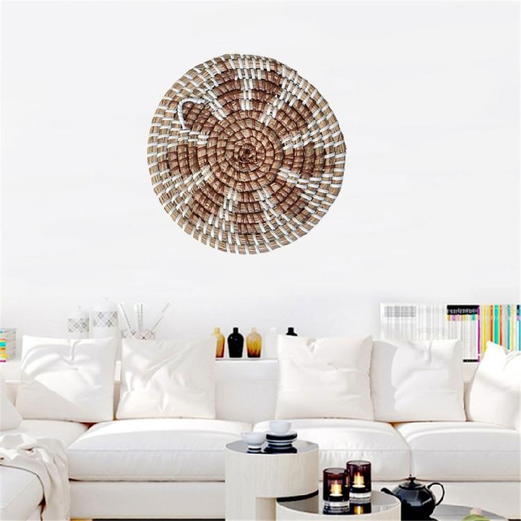 Circular Wall Decor Homestay Living Room Straw Woven Hanging Woven Decor