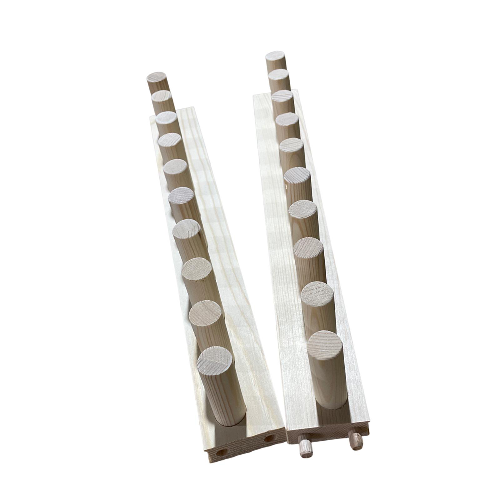 Adjustable Chunky Yarn Blanket Loom Wooden Loom Frame for Hand Knitting Weaving Easy to Use for Arts Crafts and Home Decoration