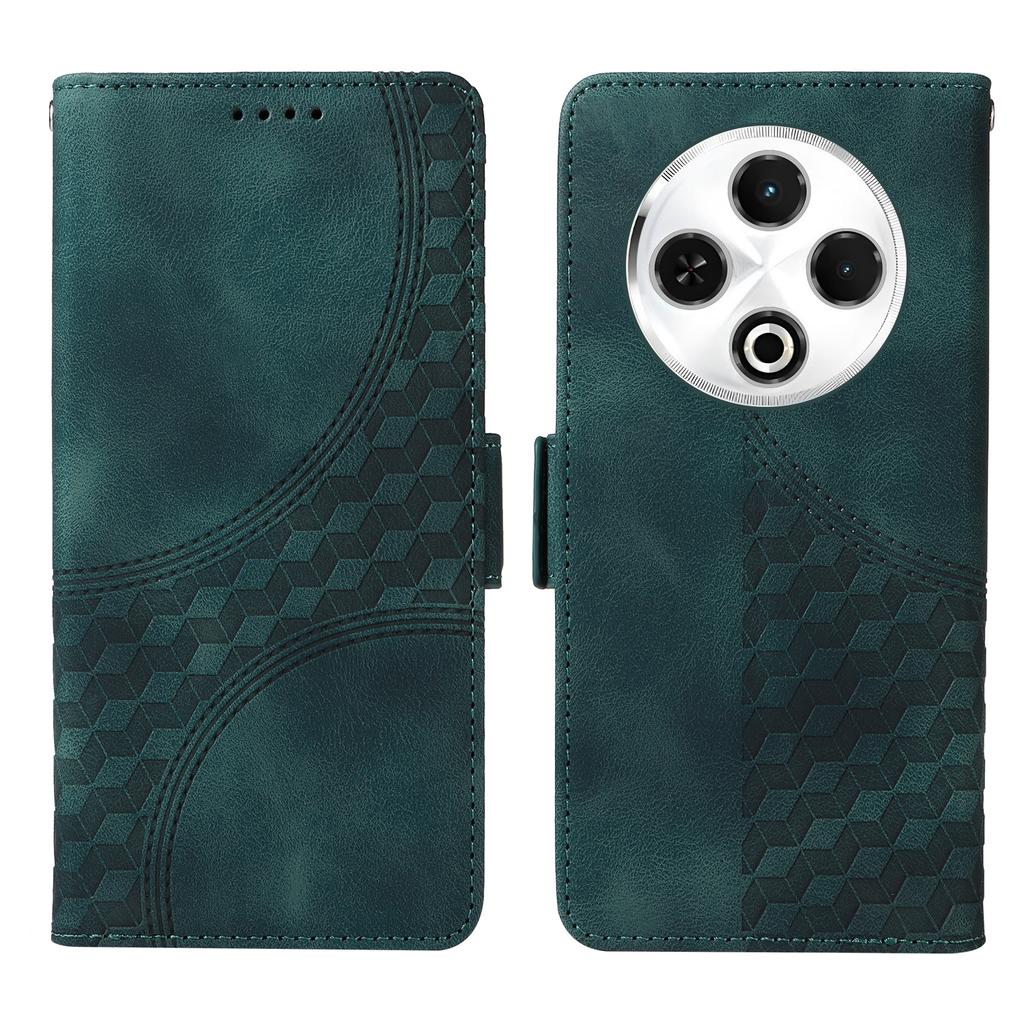 For TECNO Spark 30 4G Case PU Leather Phone Cover Rhombus Starry Imprinted