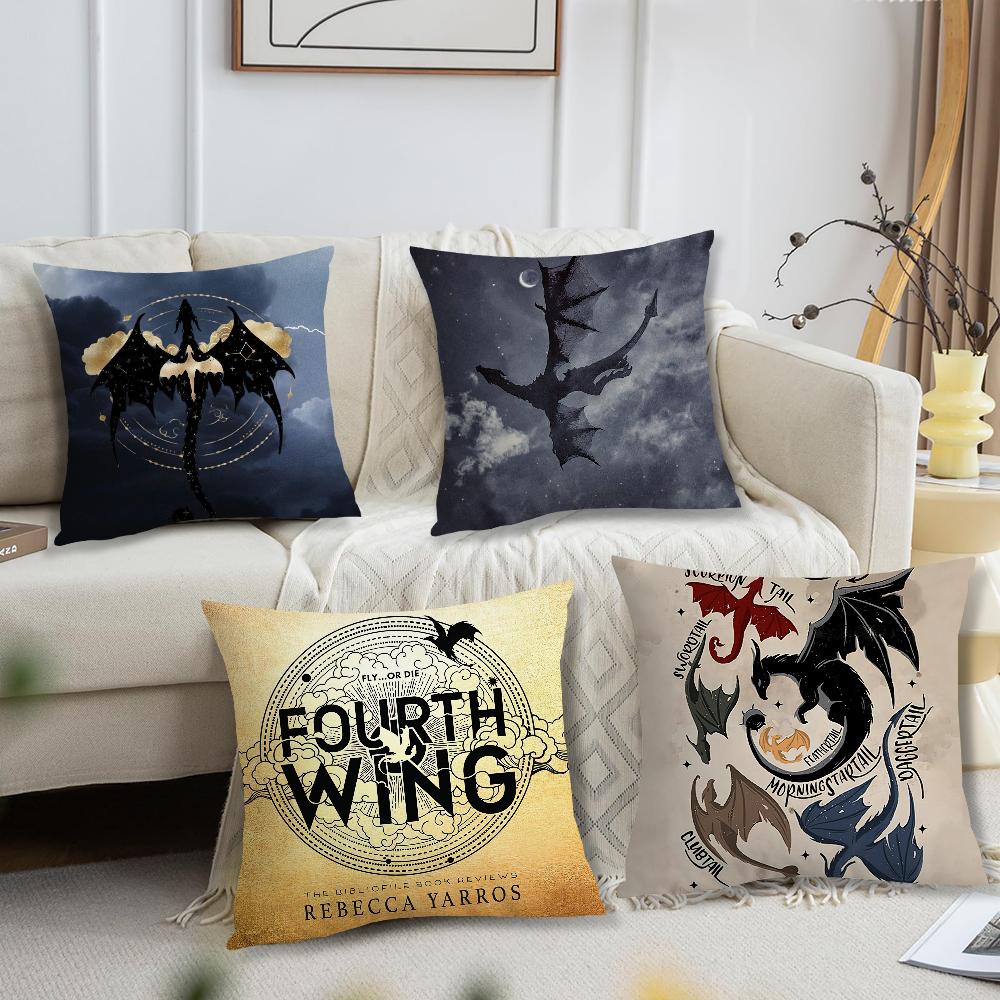 F-Fourth W-Wing Dragon Pillow Case Living Room Sofa Cushion Cover Suitable For Home Bedroom Room Decoration