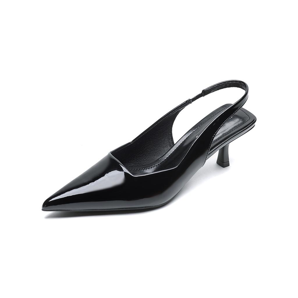 Weiwei girl 338-2 Französisch nicht müde Füße High Heels Damen Sommer Nude spitze Zehen Einzelschuhe Damen Tasche Kopf leer Sandalen