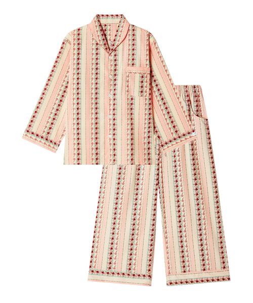 [OFF HOUR OBJET] Ruby Petal Bay Long-sleeve Pajama Set [2SET] [Shipped from Korea] 100% Authentic