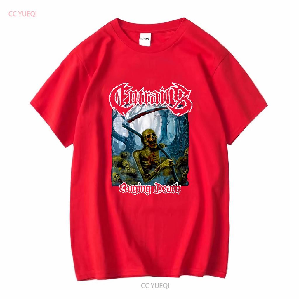 ENTRAILS Raging Death Cotton Classic T Shirt All Sizes BO324 Vintage Washed Versatile Soft Graphic Homme Slightly Unisex