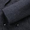 FAPAI Men's 100% Sheep Wool Long Loose Fit Overcoat