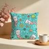 Glittery Mermaid Cat Blast Cushion Cover Soft Pillow Cases for Home Bedroom Living Room Sofa