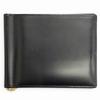 Great Money Clip BRIDLE HIDE COLLECTION MONEY CLIP PURSE Black Leather Used
