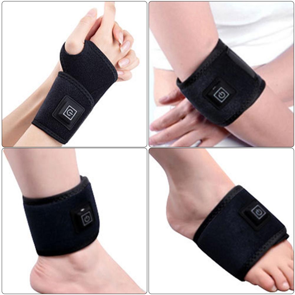 Electric Wrist Heating Pad Pain Relief Wrist Warmer Support Wristband 3 Level Temperature for Injury Rheumatism Tendonitis