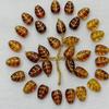 Acrylic Retro Amber Gold Plated Bow Bead Accessories Handmade DIY Mobile Phone Chain Jewelry Bracelet Material