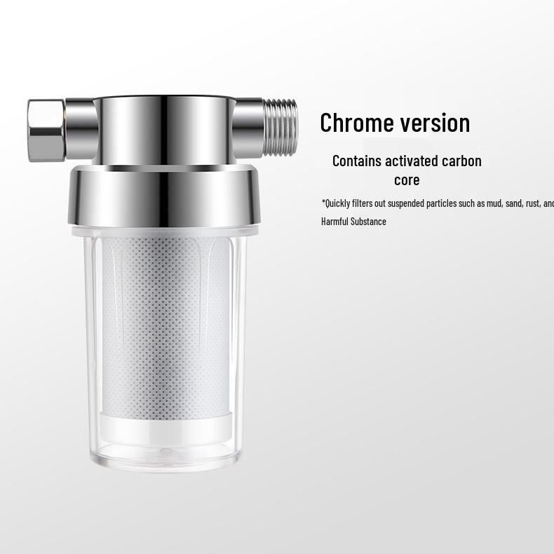 Universal Home Shower Head with Replaceable PP Cotton Filter, Removes Chlorine and Features Small Pre-Filter