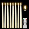 6/12pcs LED Flameless Taper Candles Flickering Electric Long Candle Light Dinner Candle Candlesticks Decor Party Wedding Home