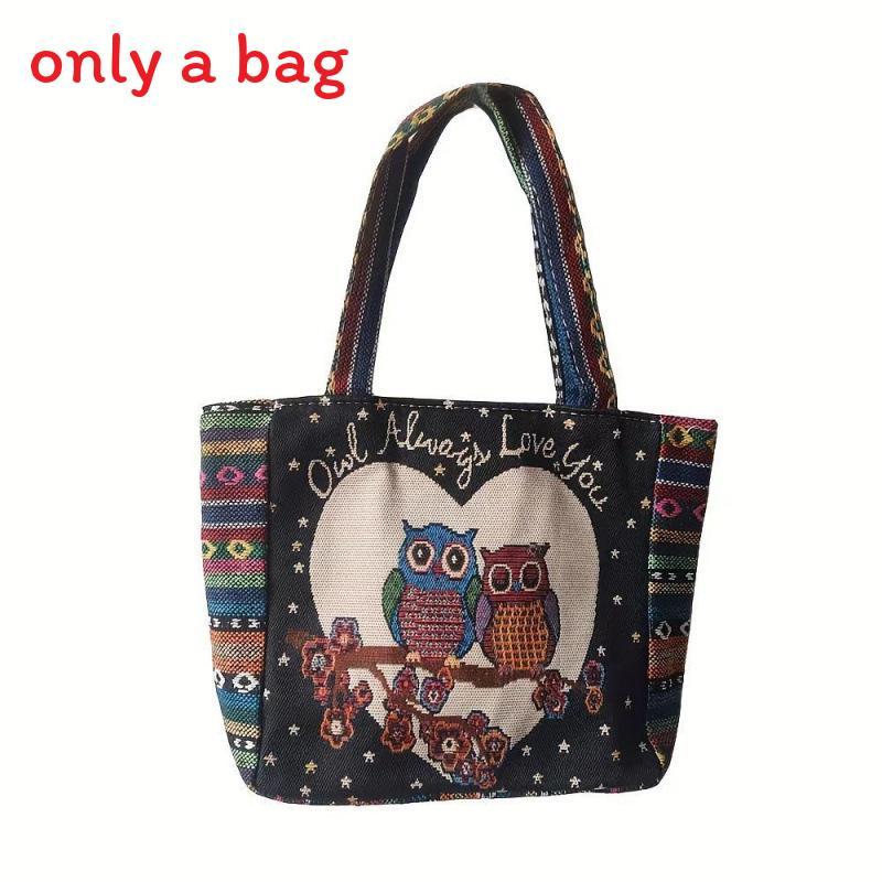 Ethnic Embroidered Handbag For Women With Canvas Material And Zipper Closure For Daily Use