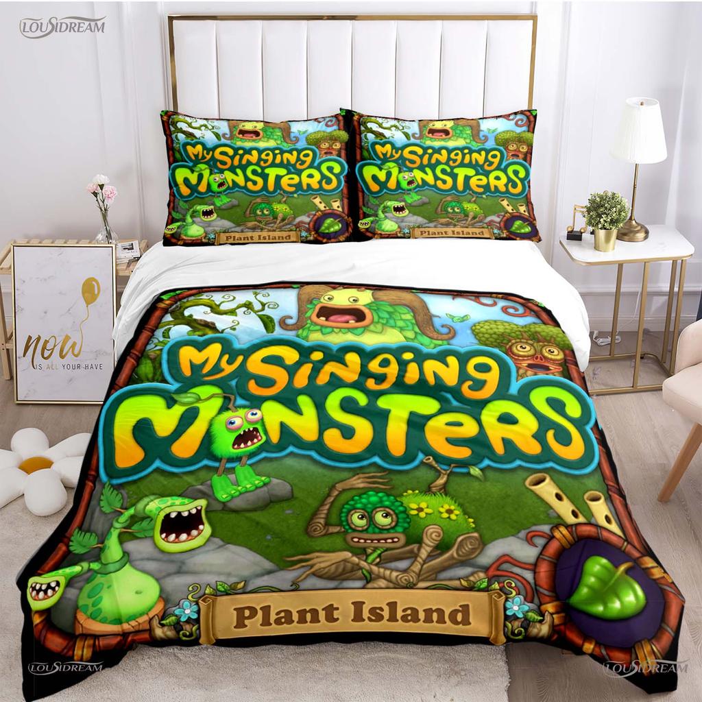 Comforter Funny My Singing Monster All Season Comforter Bedding Sets Soft And S Single/Double/Queen/King