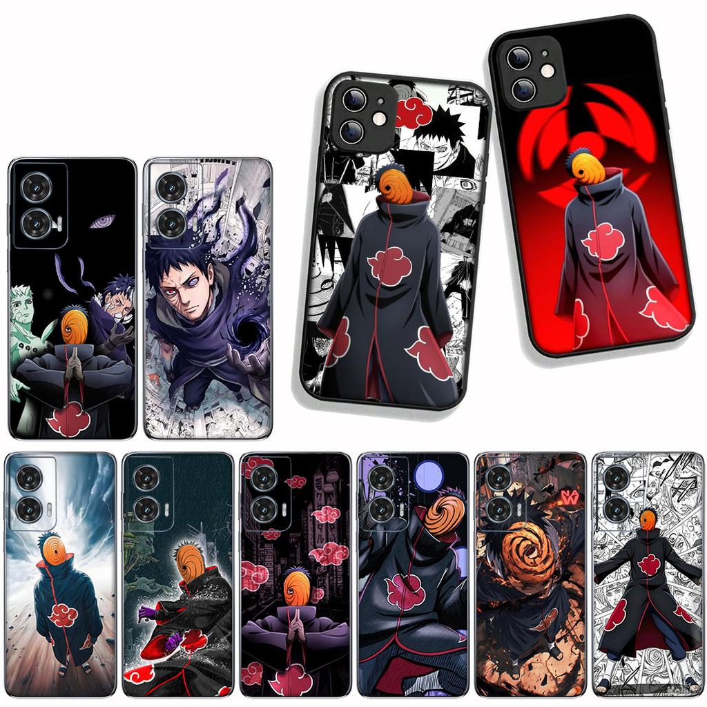 for Motorola Moto G54 G05 G24 G55 G75 G85 G15 G57 G86 Power Edge 50 30 Ultra Fusion neo Pro Case Narutos Tobi Uchiha Obito Anime